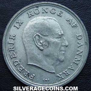1967 (h) C S Frederik IX Danish Krone (Obverse)