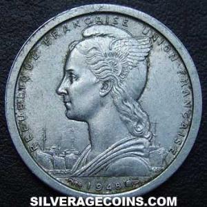 1948 (a) Saint Pierre and Miquelon Franc  (Obverse)