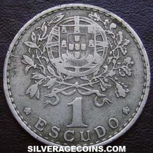1951 Portuguese 1 Escudo (Reverse)