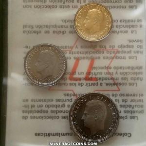 1977 (3) Juan Carlos I Spanish Official Wallet Set (Obverse)