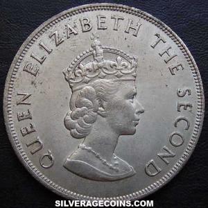 ND (1966) Elizabeth II Jersey 5 Shillings (Norman Conquest) (Obverse)