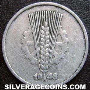 1948 A German Democratic Republic 10 Pfennig (Obverse)