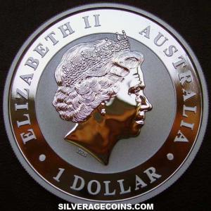 2017 P Elizabeth II Australian Dollar 1 Ounce Silver Koala (Obverse)
