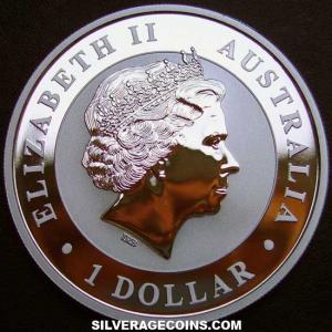 2018 P Elizabeth II Australian Dollar 1 Ounce Silver Koala (Obverse)
