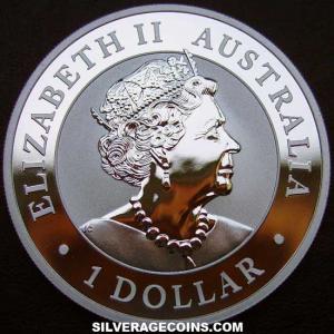 2019 P Elizabeth II Australian Dollar 1 Ounce Silver Koala (Obverse)