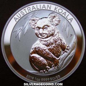 2019 P Elizabeth II Australian Dollar 1 Ounce Silver Koala (Reverse)