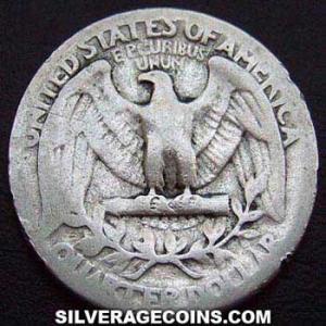 1937 United States "Washington" Silver Quarter Dollar (Reverse)