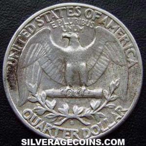1940 S United States "Washington" Silver Quarter Dollar (Reverse)