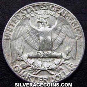 1954 United States "Washington" Silver Quarter Dollar (Reverse)