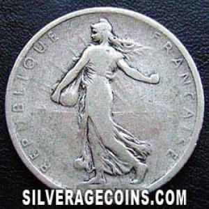 1898 French Silver Franc (Obverse)