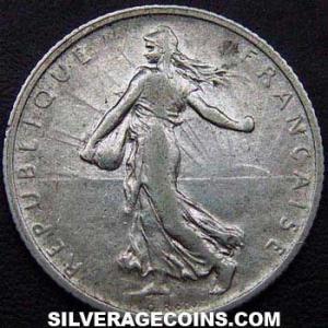 1909 French Silver Franc (Obverse)