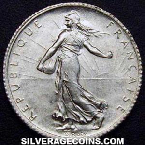 1920 French Silver Franc (Obverse)