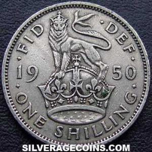 1950 George VI British Shilling (England) (Reverse)