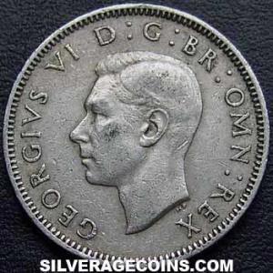 1950 George VI British Shilling (Scotland) (Obverse)