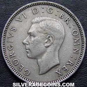 1951 George VI British Shilling (Scotland) (Obverse)