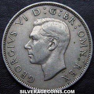1951 George VI British 2 Shillings (Florin) (Obverse)