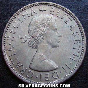 2 Chelines (Florín) Británicos de Isabel II 1965 (Anverso)
