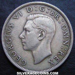 1951 George VI British Half Crown (Obverse)