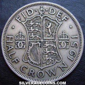 1951 George VI British Half Crown (Reverse)