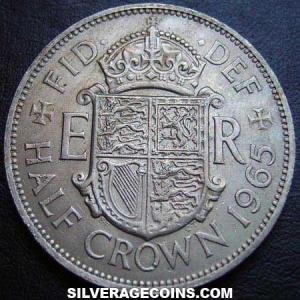 1965 Elizabeth II British Half Crown (Reverse)