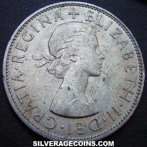 1967 Elizabeth II British Half Crown (Obverse)