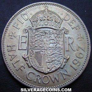1967 Elizabeth II British Half Crown (Reverse)