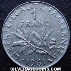 Nuevo Franco Francés 1961 (Reverso)