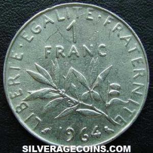 1964 French New Franc (Reverse)