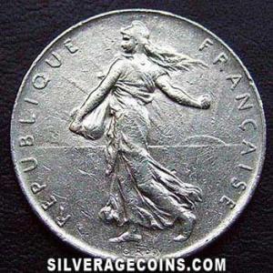 1974 French New Franc (Obverse)