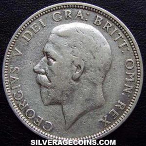 1930 George V British Silver 2 Shillings (Florin) (Obverse)