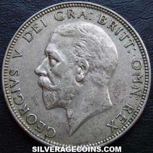 1936 George V British Silver 2 Shillings (Florin) (Obverse)