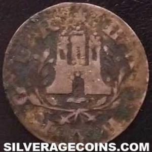 1763 OHK Hamburg Billon Schilling (Obverse)