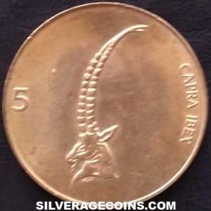2000 Slovenian 5 Tolars (Reverse)