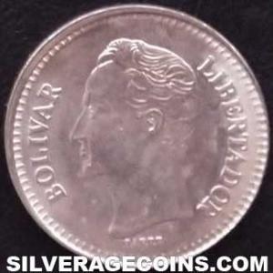 1990 (mm) Venezuelan 25 Centimos (Reverse)