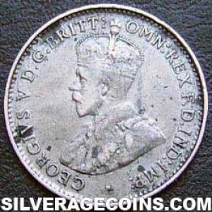 1911 (L) George V Australian Silver Threepence (Obverse)