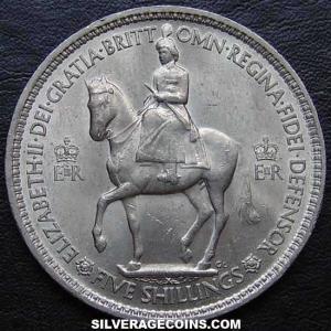 1953 [case] Elizabeth II British Crown (coronation) (Obverse)