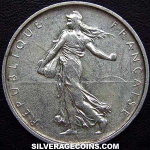 1967 French Silver 5 New Francs (Obverse)