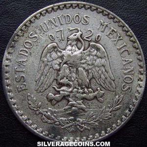 1926 Mexican Silver Peso (Obverse)