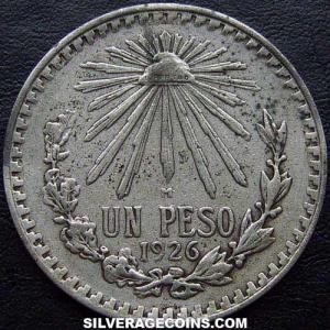 1926 Mexican Silver Peso (Reverse)