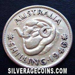 1946 (m) George VI Australian Silver Shilling (Reverse)
