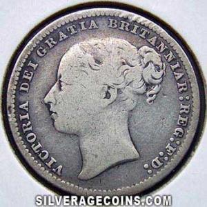 Chelín "Young Head" de Plata Británico de Victoria 1878 (Anverso)