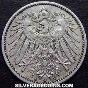1910 E Wilhelm II German Silver Mark (Obverse)