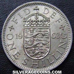 1963 Elizabeth II British Shilling (England) (Reverse)