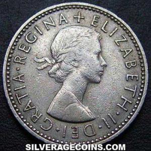 1965 Elizabeth II British Shilling (England) (Obverse)