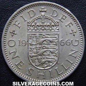 1966 Elizabeth II British Shilling (England) (Reverse)