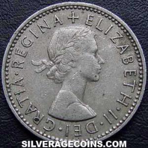 1955 Elizabeth II British Shilling (Scotland) (Obverse)