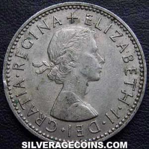 1958 Elizabeth II British Shilling (Scotland) (Obverse)