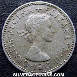 1960 Elizabeth II British Shilling (Scotland) (Obverse)