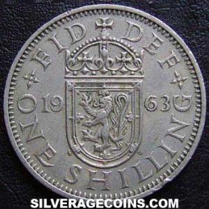 1963 Elizabeth II British Shilling (Scotland) (Reverse)