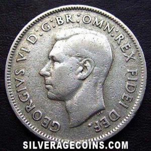 1952 (m) George VI Australian Silver Florin (Obverse)
